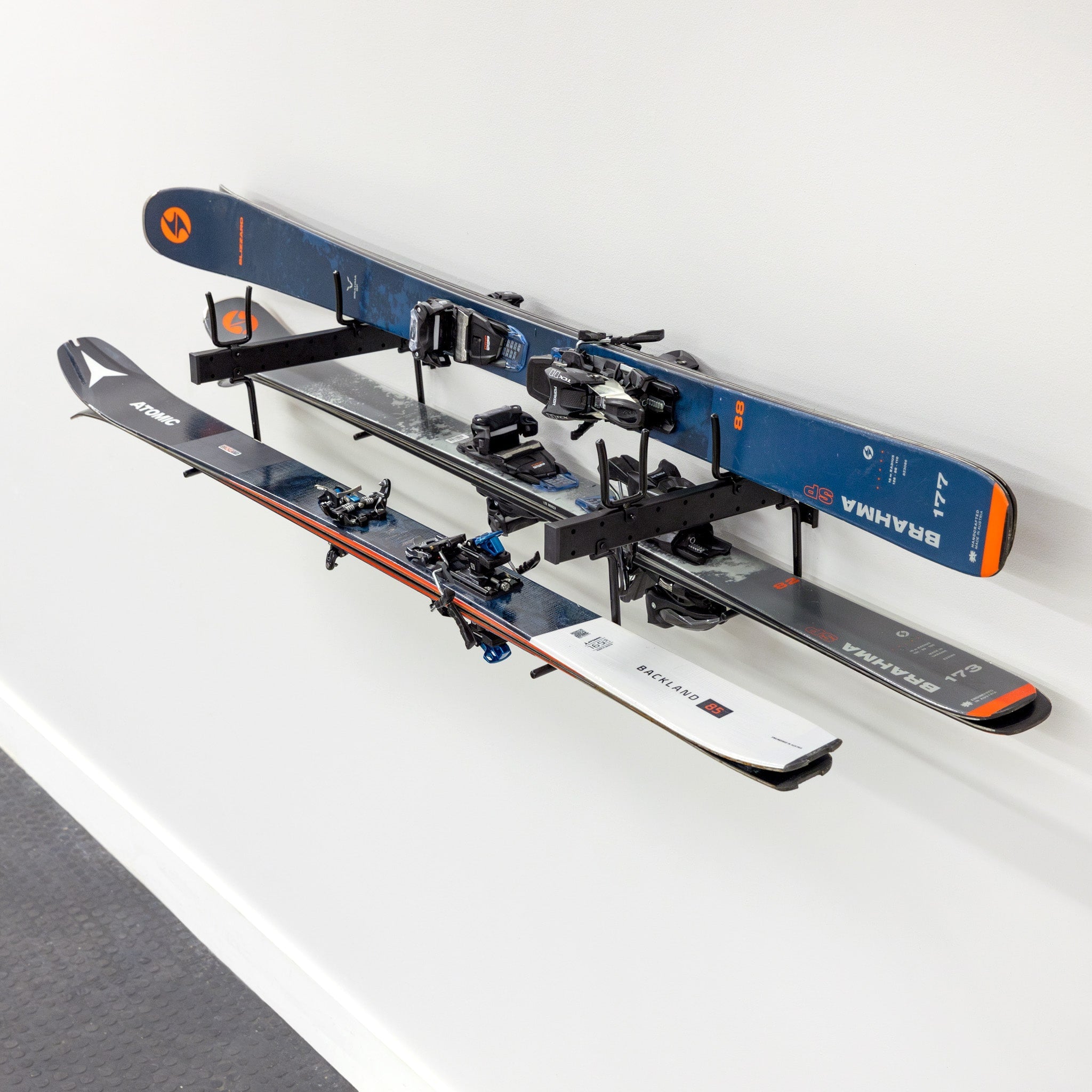 StoreYourBoard Cascade Snowboard & Ski Organizer | Horizontal Wall Mount