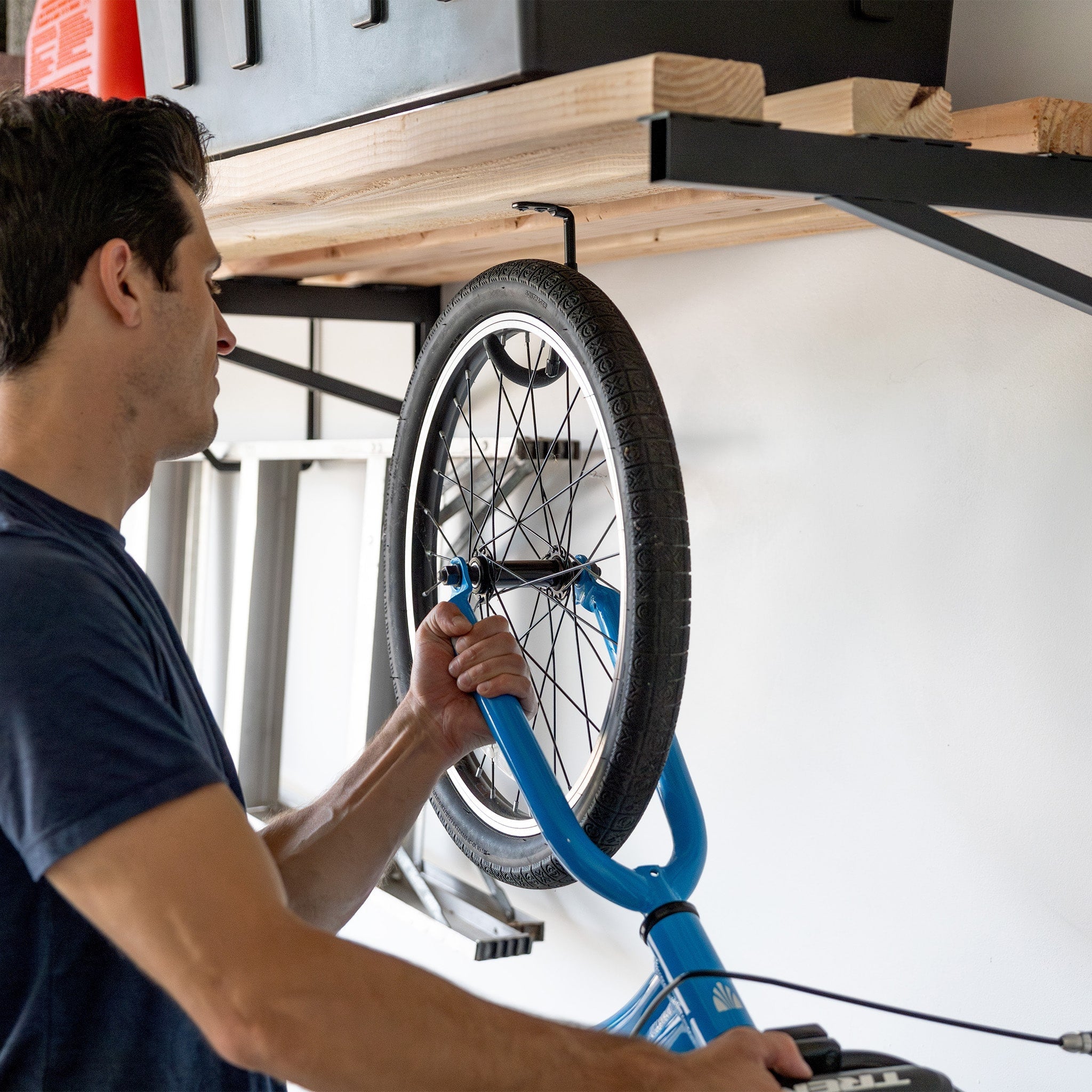 2' x 8' DIY Wall Shelf Brackets | Heavy Duty Garage Wall Shelf