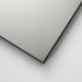 Metallic square object on a white background