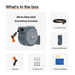 Giraffe Tools Retractable Garden Hose Reel product banner on white background