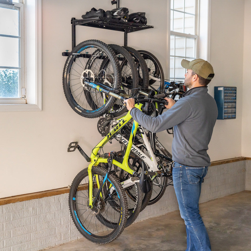 G-Bike Wire Shelf | Adjustable Wall Storage System | Holds 5 Bikes