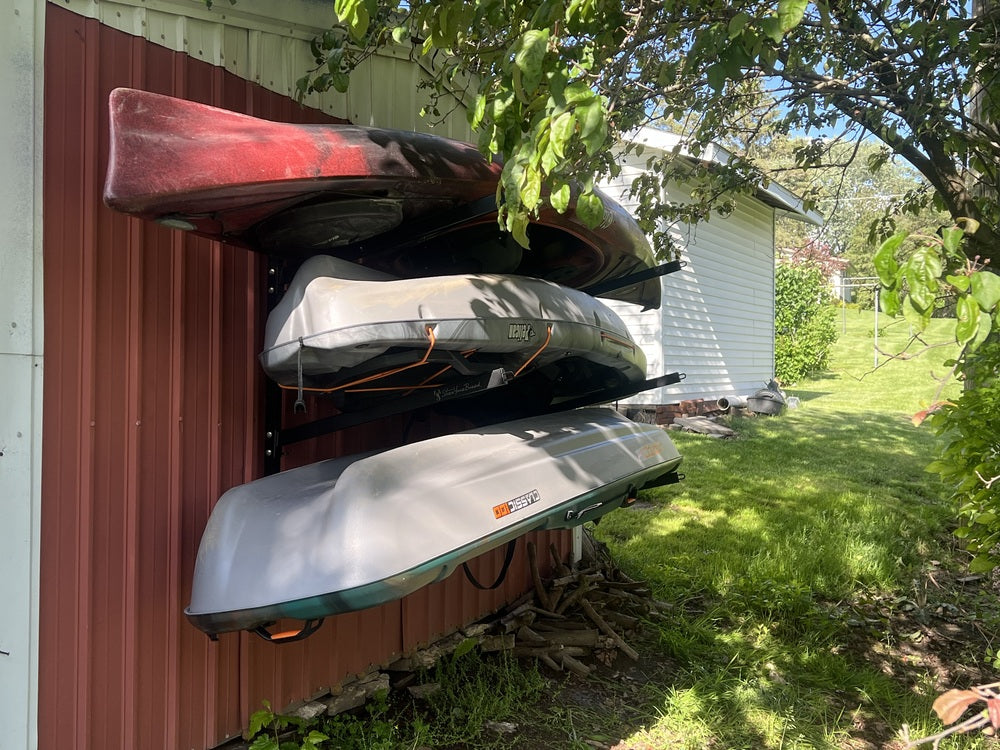 StoreYourBoard Outdoor Wall Rack |  46 Inch Adjustable Height | Kayak & SUP