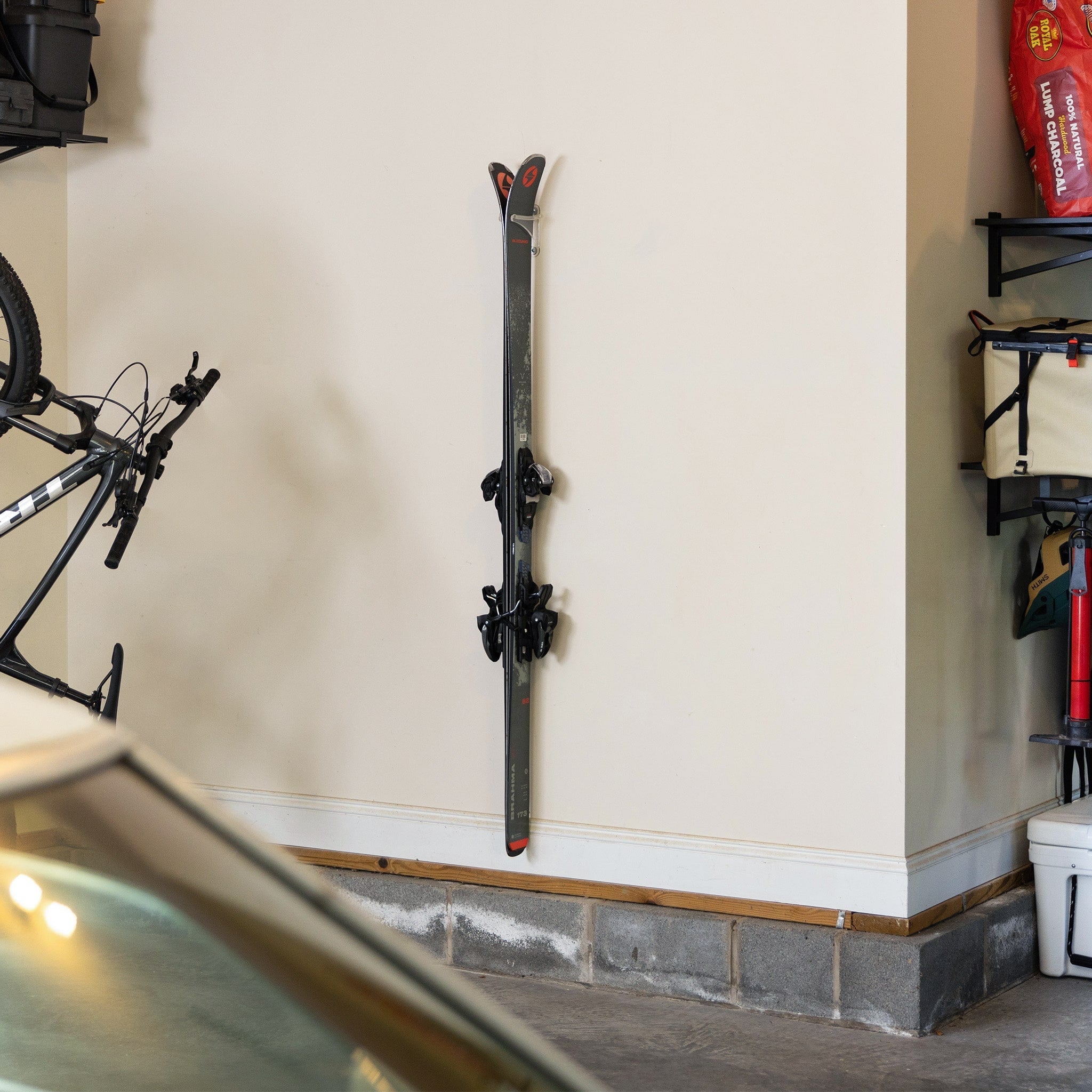 StoreYourBoard Summit Clear Acrylic Ski Wall Rack