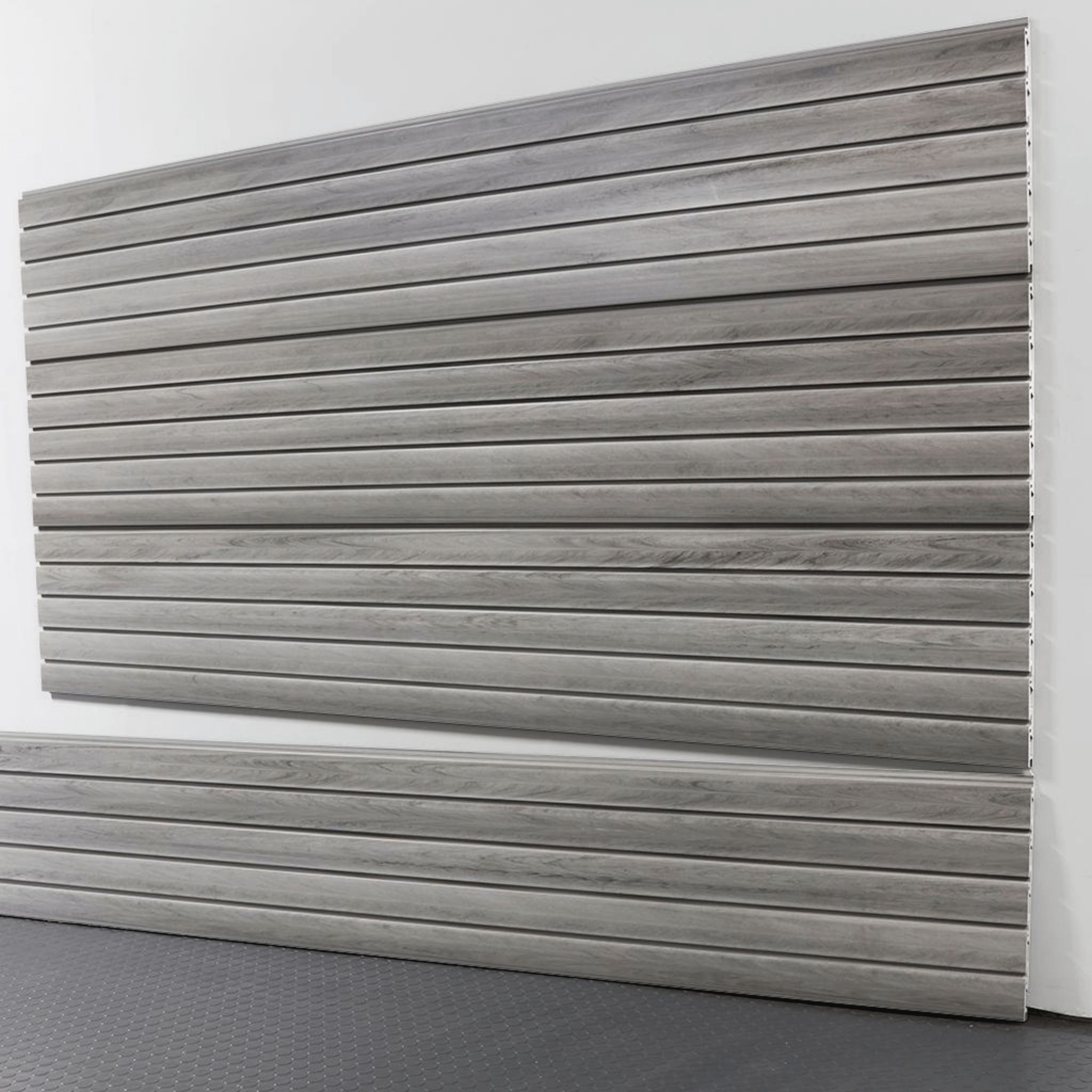 storewall 8 ft hd slatwall panel barnwood angled