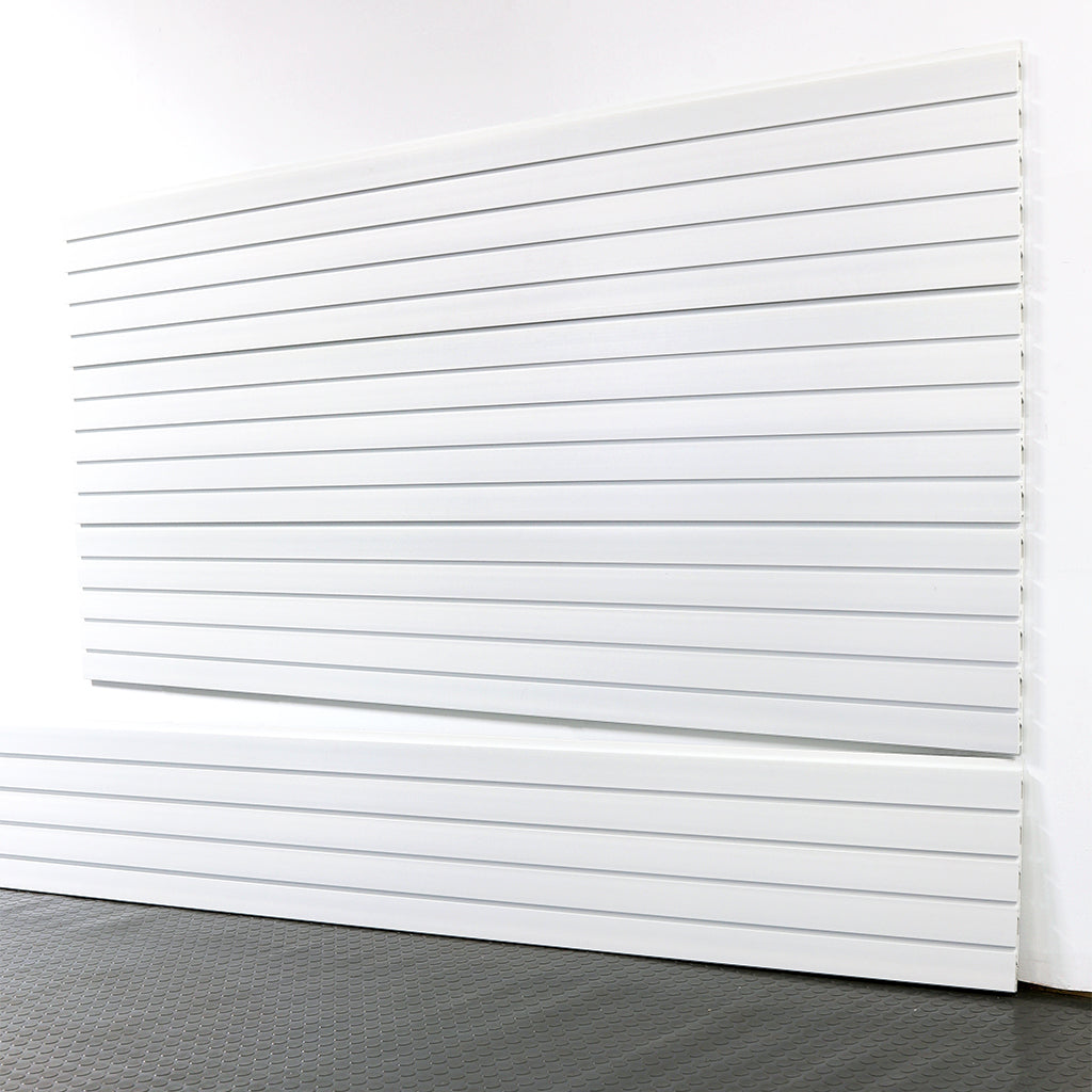storewall 8 ft hd slatwall panel brite white angled