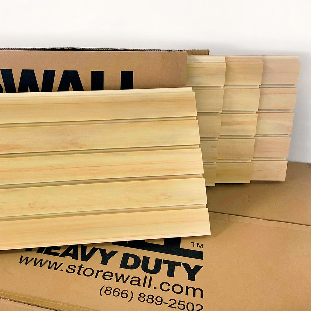 storewall 8 ft hd slatwall panel global pine case