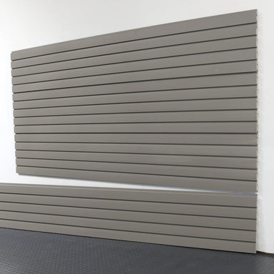 storewall 8 ft hd slatwall panel weathered grey angled