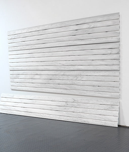 storewall 8 ft hd slatwall panel whitewood angled