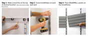 storeWALL InstallStrips installations steps written out