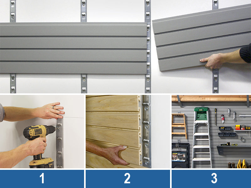 storeWALL InstallStrip installation steps graphic