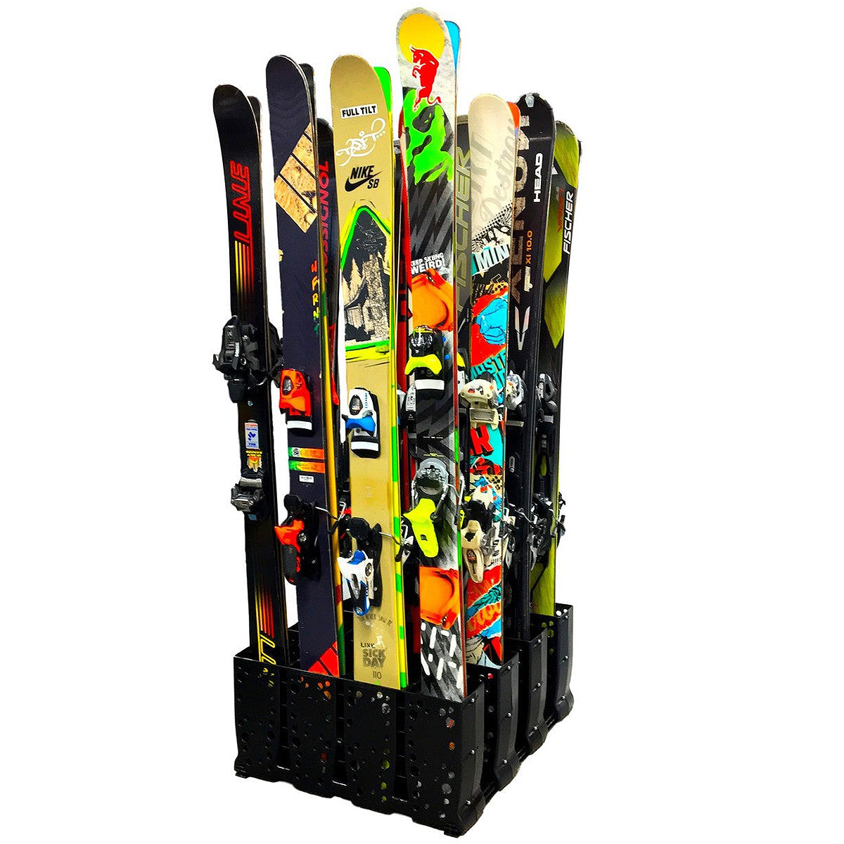 StoreYourBoard Telluride Ski Storage Rack for Rental Shops | Holds up to 16 Pairs of Skis