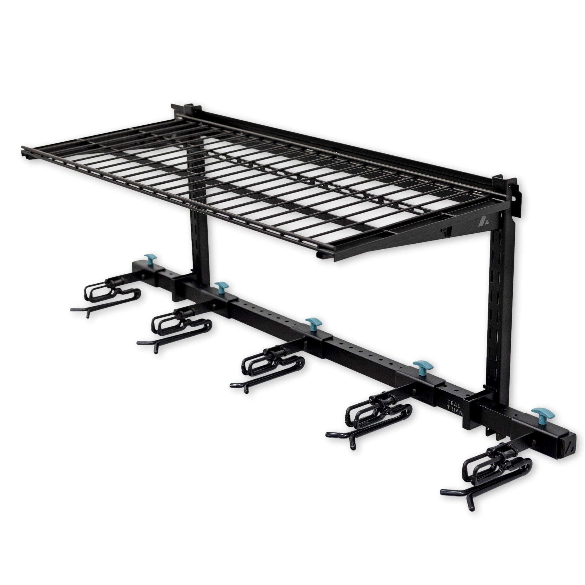 Lone Peak Ski + Shelf | Adjustable Wall Storage System | Holds 5 Pairs of Skis