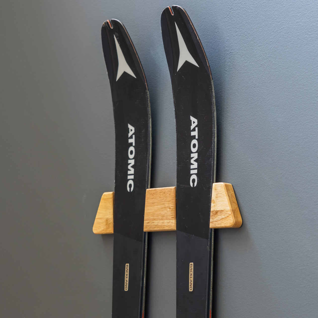 StoreYourBoard Vail Ski Display | Minimalist Wood Rack | Medium