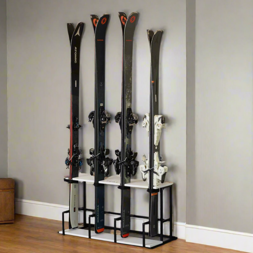 StoreYourBoard Wasatch Ski Organizer | Holds 4 Pairs of Skis & Poles