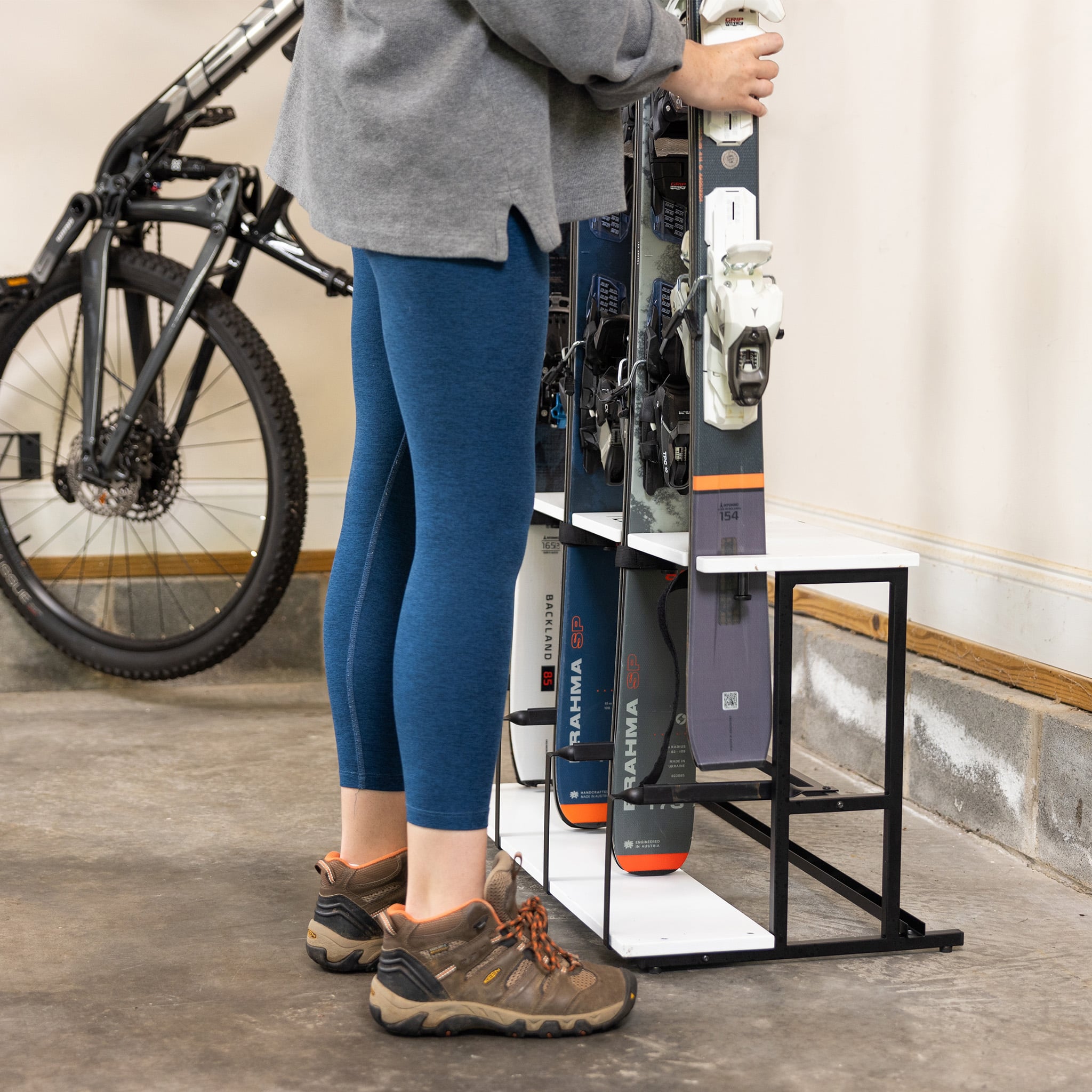 StoreYourBoard Wasatch Ski Organizer | Holds 4 Pairs of Skis & Poles