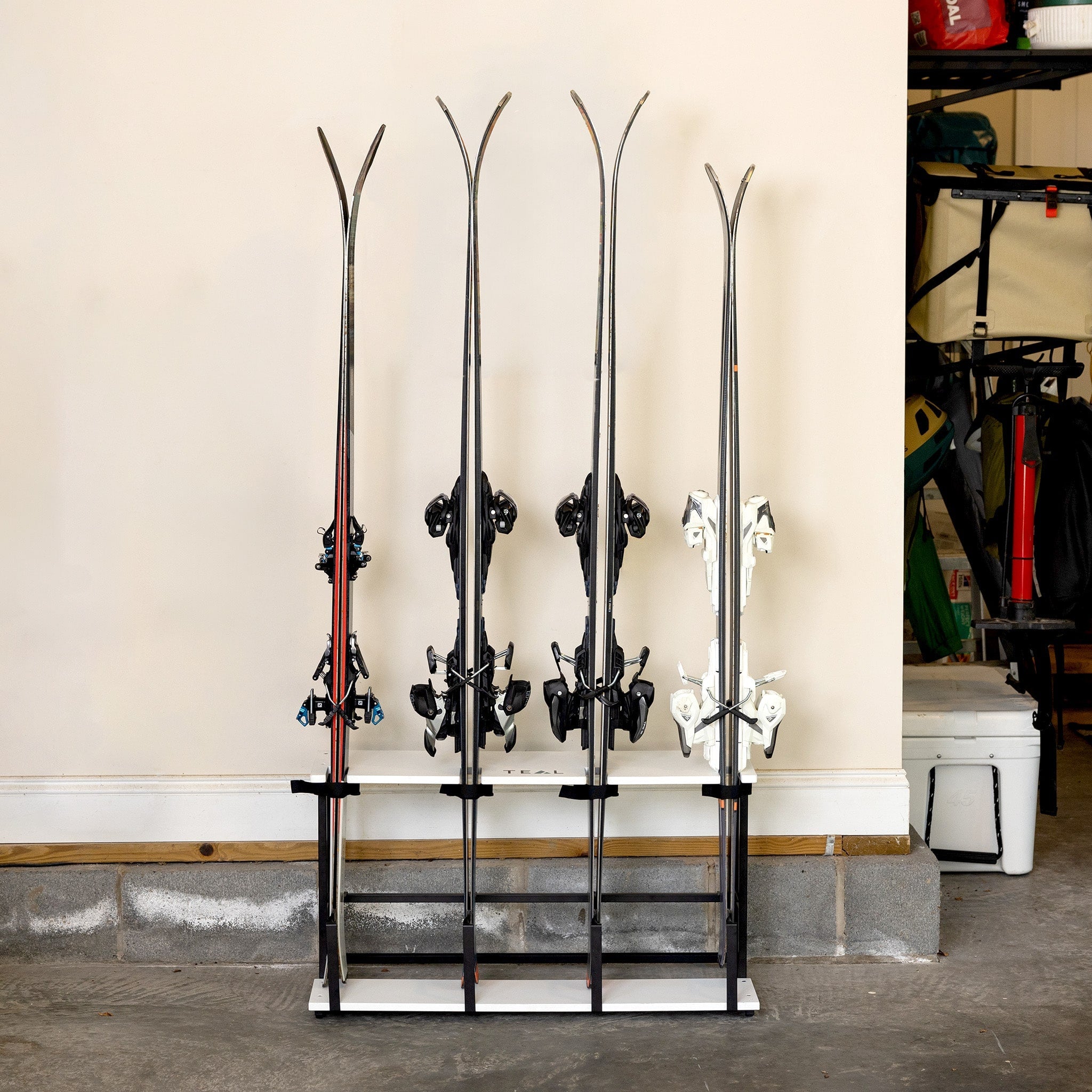StoreYourBoard Wasatch Ski Organizer | Holds 4 Pairs of Skis & Poles